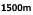 1500m